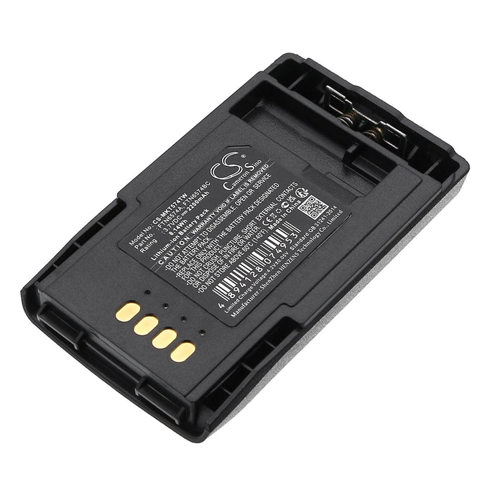 Battery for radio Motorola CEP400, MTP800 AP-6574 Liion 3.7V 2200mA Cameron Sino