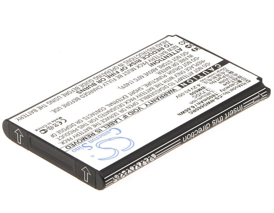 Battery for hotspot router ZTE NUBIA WD660 6BT-R600A-0006 / BM600 / ZYXEL 3.7V 1800mAh CAMERON SINO