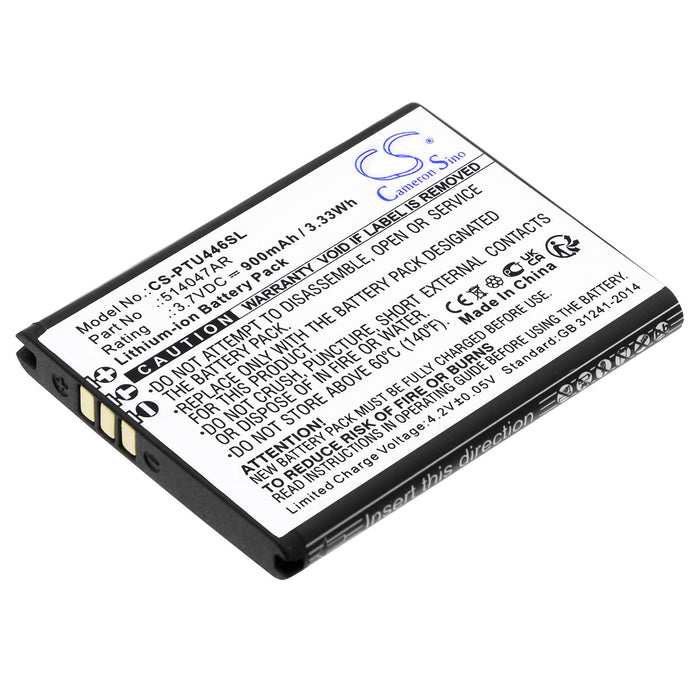 Cell phone battery PANASONIC KX-TU446, KX-TU456, KX-TU466EXBE LiIon 3.7V 900mAh CAMERON SINO