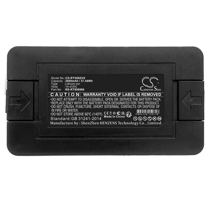 Battery for vacuum cleaner Rowenta 20-RS-RT900866, Explorer 20 , 40, 60 RS-RT900866 LiIon 14.4V 2600mAh CAMERON SINO