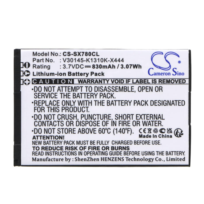 Battery for phone Siemens Gigaset SL780 3.7V 830mAh LiIon CAMERON SINO