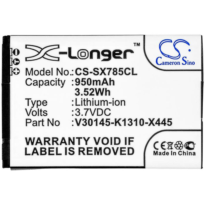 Battery for phone Siemens Gigaset SL780 3.7V 950mAh LiIon CAMERON SINO