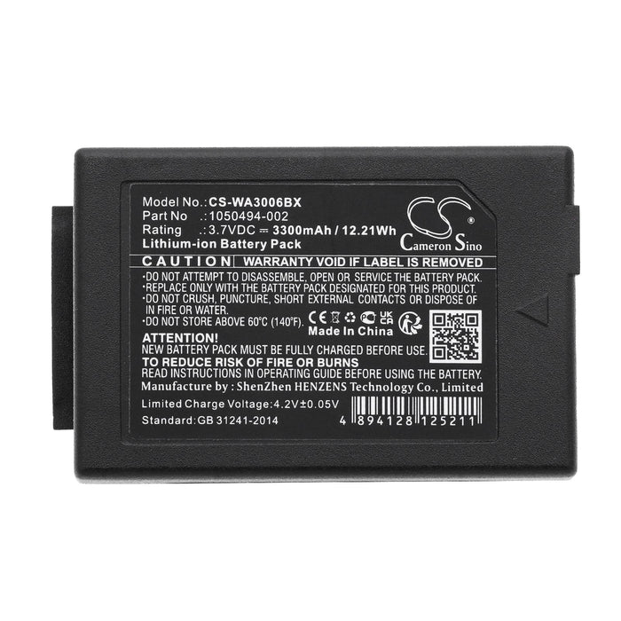 Battery for barcode scanner ZEBRA/ TEKLOGIX/ MOTOROLA WorkAbout Pro 4 LiIon 3.7V 3300mAh Cameron Sino