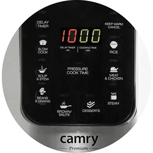 Camry CR 6409 multi cooker 6 L 1000 W Black,Stainless steel - Pressure cookersAGD-SZY<<<Home Appliance