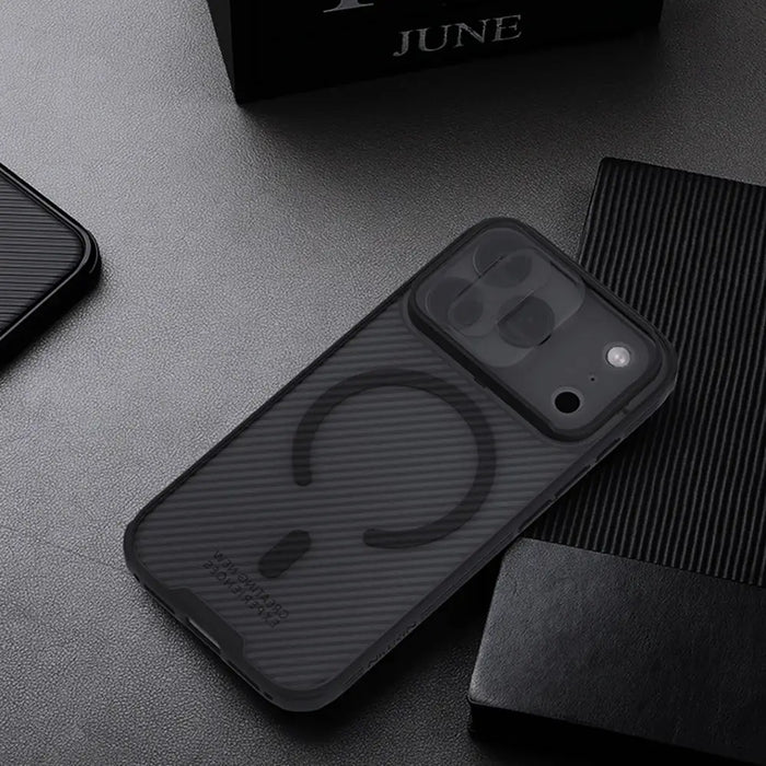 CamShield Pro Magnetic Case IP17 Pro Transparent black - Cell phone cases and covers<<<HurtelXML