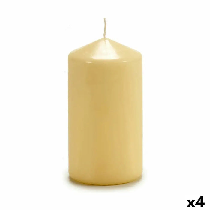 Candle Acorde Cream 7 x 13 x 7 cm (4 Units) - Почистване Прахосмукачки И Гладене<<<Дом Градина<<<BigBuy&&&Ароматни