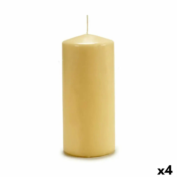 Candle Acorde Cream 9 x 20 x 9 cm 8,7 x 20 x 8,7 cm (4 Units) - Почистване Прахосмукачки И Гладене<<<Дом