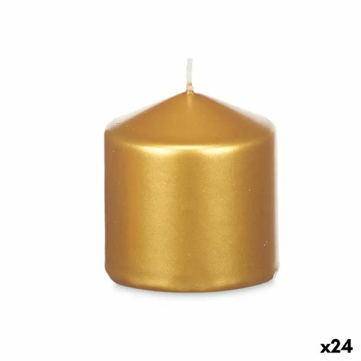 Candle Acorde Golden 7 x 7,5 x 7 cm (24 Units) - Декорация и Осветление<<<Дом Градина<<<BigBuy&&&Свещи и