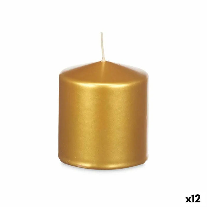 Candle Acorde Golden 9 x 10 x 9 cm (12 Units) - Декорация и Осветление<<<Дом Градина<<<BigBuy&&&Свещи и