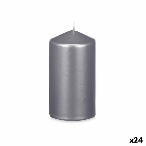 Candle Acorde Silver 7 x 13 x 7 cm (24 Units) - Декорация и Осветление<<<Дом Градина<<<BigBuy&&&Свещи и