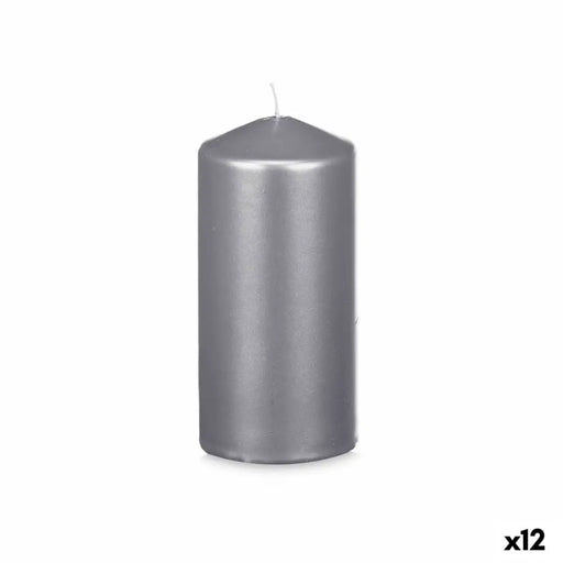 Candle Acorde Silver 7 x 15,5 x 7 cm (12 Units) - Декорация и Осветление<<<Дом Градина<<<BigBuy&&&Свещи и