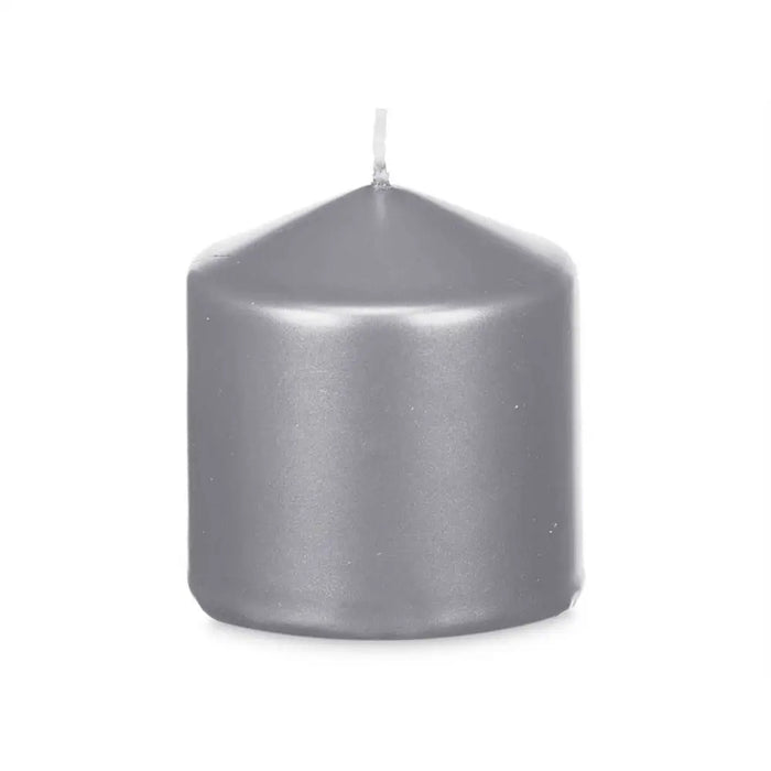 Candle Acorde Silver 7 x 7,5 x 7 cm (24 Units) - Декорация и Осветление<<<Дом Градина<<<BigBuy&&&Свещи и