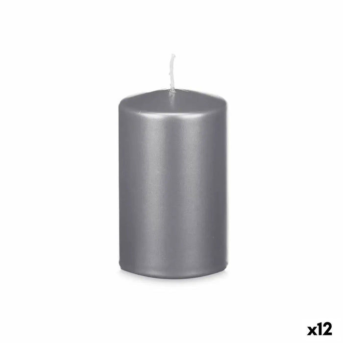 Candle Acorde Silver 9 x 15 x 9 cm (12 Units) - Декорация и Осветление<<<Дом Градина<<<BigBuy&&&Свещи и