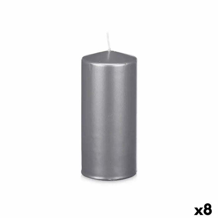 Candle Acorde Silver 9 x 20 x 9 cm (8 Units) - Декорация и Осветление<<<Дом Градина<<<BigBuy&&&Свещи и