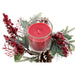 Candle DKD Home Decor Red Green 20 x 20 x 9 cm 8 x 8 x 9 cm (2 Units) - Декорация и Осветление<<<Дом