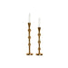 Candle Holder Home ESPRIT Golden Aluminium Modern 8 x 8 x 36 cm (2 Units) - Декорация и Осветление<<<Дом