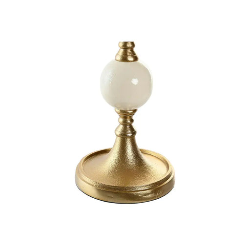Candle Holder Home ESPRIT White Golden Aluminium Modern 15 x 15 x 43.5 cm - Декорация и Осветление<<<Дом