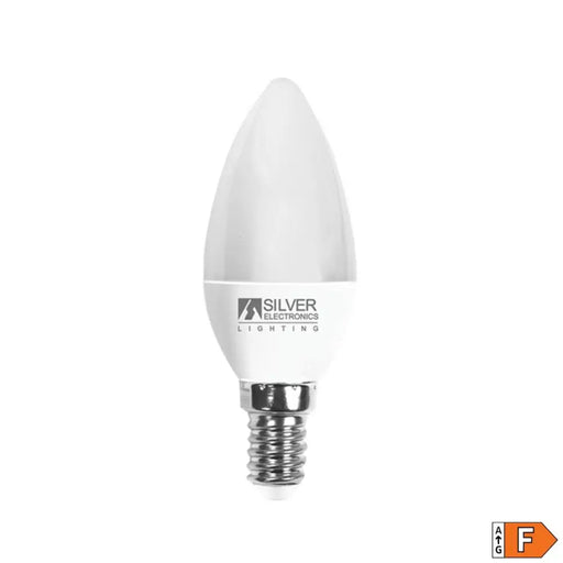 Candle LED Light Bulb Silver Electronics White light 6 W 5000 K - Декорация и Осветление<<<Дом Градина<<<BigBuy&&&LED