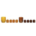 Candle Set DKD Home Decor Brown Mustard (2 Units) - Декорация и Осветление<<<Дом Градина<<<BigBuy&&&Свещи и