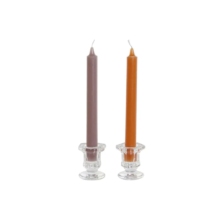 Candle Set DKD Home Decor Grey Orange 2 x 2 x 20 cm 4 Pieces (2 Units) - Декорация и Осветление<<<Дом