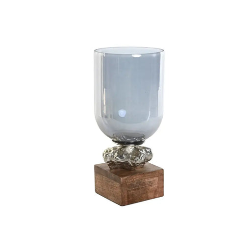 Candleholder DKD Home Decor 16,5 x 16,5 x 38,5 cm Crystal Aluminium - Декорация и Осветление<<<Дом