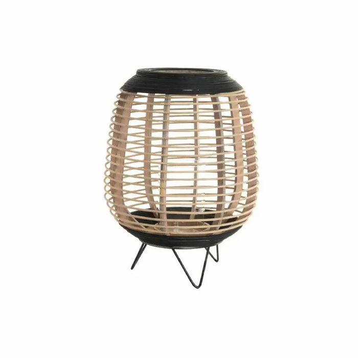 Candleholder DKD Home Decor Brown Black Natural Metal Bamboo Crystal 32 x 32 x 43 cm - Декорация и Осветление<<<Дом