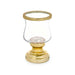 Candleholder Gift Decor Golden Crystal Steel 12 x 19,5 x 12 cm Wineglass (6 Units) - Декорация и Осветление<<<Дом