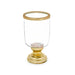 Candleholder Gift Decor Golden Crystal Steel 12 x 24,5 x 12 cm Wineglass (6 Units) - Декорация и Осветление<<<Дом