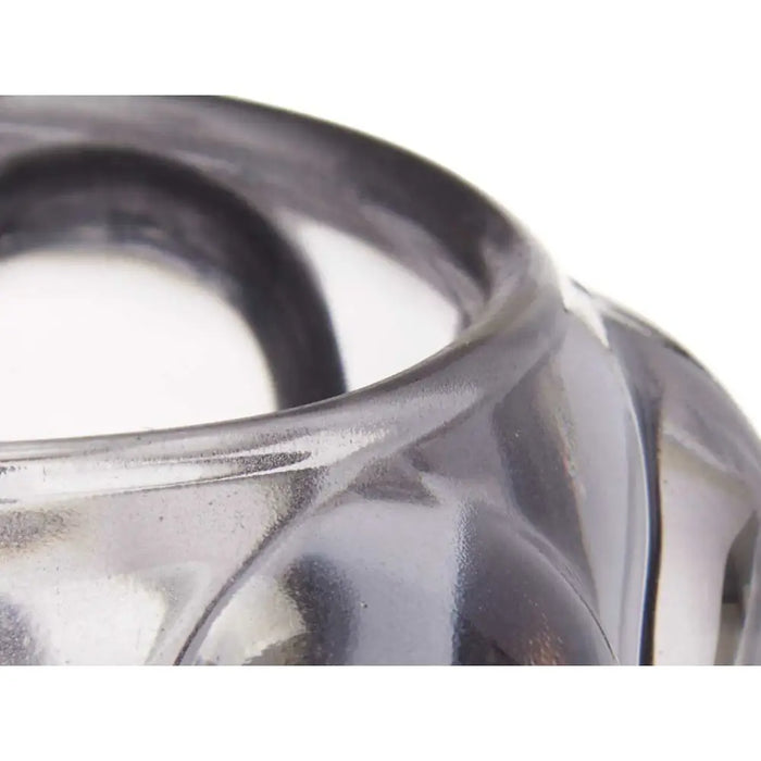 Candleholder Gift Decor Grey Crystal 8,4 x 9 x 8,4 cm Microbeads (12 Units) - Декорация и Осветление<<<Дом