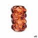 Candleholder Gift Decor Orange Tile Crystal 8,4 x 12,5 x 8,4 cm Microbeads (12 Units) - Декорация и Осветление<<<Дом