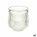 Candleholder Gift Decor Transparent Crystal 7,5 x 7,8 x 7,5 cm Stripes (12 Units) - Декорация и Осветление<<<Дом