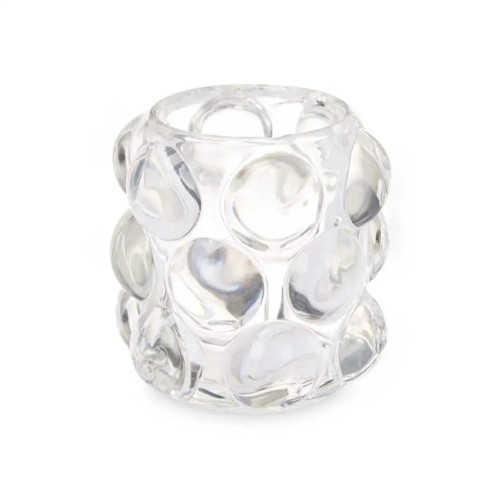 Candleholder Gift Decor Transparent Crystal 8,4 x 9 x 8,4 cm Microbeads (12 Units) - Декорация и Осветление<<<Дом