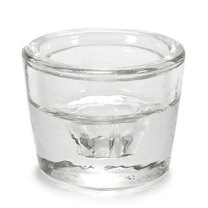 Candleholder Gift Decor Transparent Glass 6 x 4,3 x 6 cm (12 Units) - Декорация и Осветление<<<Дом