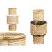 Candleholder Gift Decor Transparent Natural Glass Rattan 15,5 x 31 x 15,5 cm (6 Units) - Декорация и Осветление<<<Дом