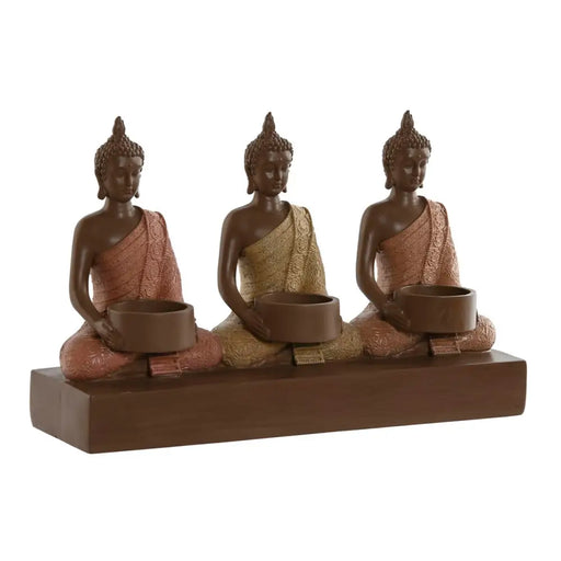 Candleholder Home ESPRIT Brown Orange Coral Lime Resin 28 x 8,5 x 17 cm - Декорация и Осветление<<<Дом