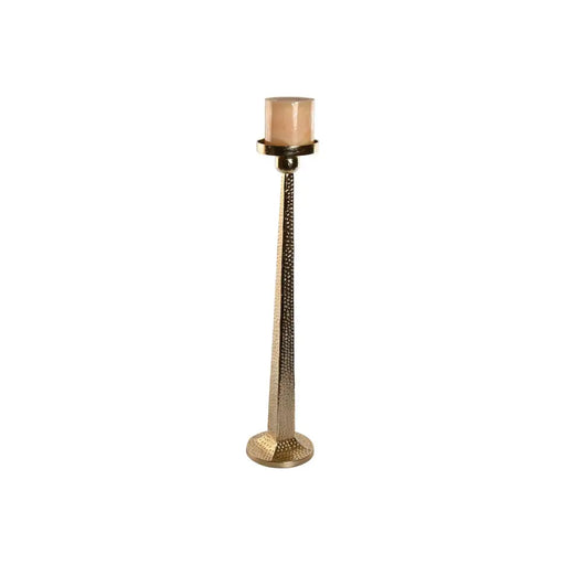 Candleholder Home ESPRIT Golden Aluminium 18,5 X 18,5 X 85,5 cm - Декорация и Осветление<<<Дом Градина<<<BigBuy&&&Свещи