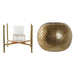 Candleholder Home ESPRIT Golden Metal Crystal 29 x 29 x 26,5 cm - Декорация и Осветление<<<Дом Градина<<<BigBuy&&&Свещи