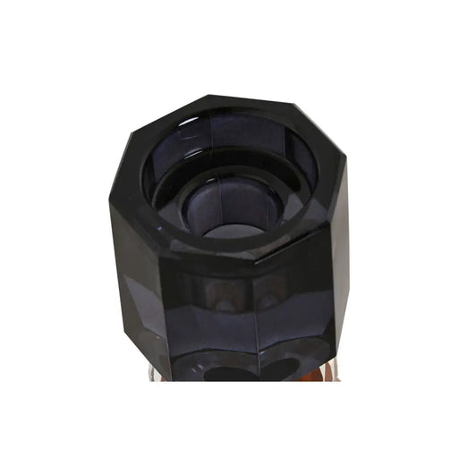 Candleholder Home ESPRIT Grey Amber Crystal 5,5 X 5,5 X 14,7 cm - Декорация и Осветление<<<Дом Градина<<<BigBuy&&&Свещи