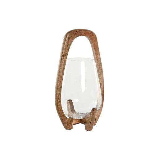 Candleholder Home ESPRIT Natural Crystal Mango wood 18 x 18 x 33 cm - Декорация и Осветление<<<Дом