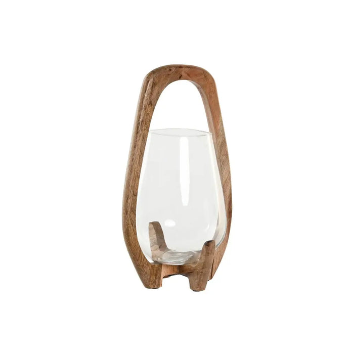 Candleholder Home ESPRIT Natural Crystal Mango wood 18 x 18 x 33 cm - Декорация и Осветление<<<Дом
