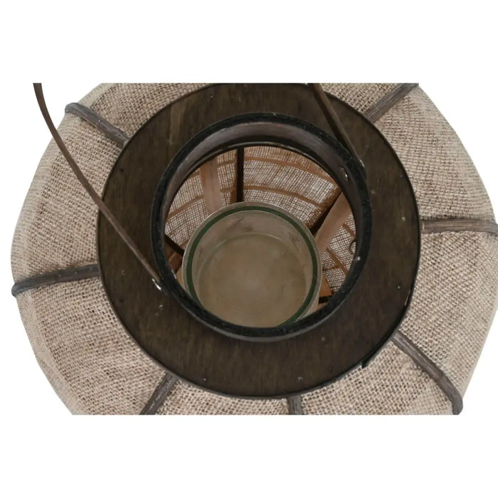 Candleholder Home ESPRIT Natural Jute Bamboo 33 x 33 x 61,5 cm - Декорация и Осветление<<<Дом Градина<<<BigBuy&&&Свещи