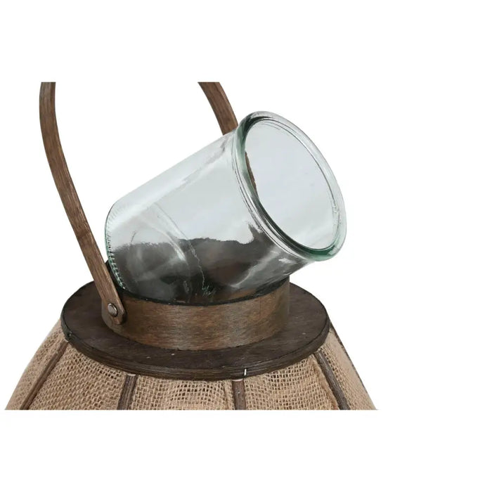 Candleholder Home ESPRIT Natural Jute Bamboo 37 x 37 x 70 cm - Декорация и Осветление<<<Дом Градина<<<BigBuy&&&Свещи и