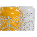 Candleholder Home ESPRIT Yellow White Iron 15 x 15 x 33 cm (2 Units) - Декорация и Осветление<<<Дом