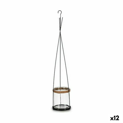 Candleholder Ibergarden Metal Crystal 15,5 x 85,5 x 15,5 cm (12 Units) - Декорация и Осветление<<<Дом