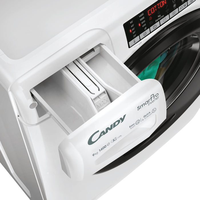 Washing machine CANDY CSO 496 TWMB6/1-S 9.0 kg, 1400 rpm, INVERTER MOTOR