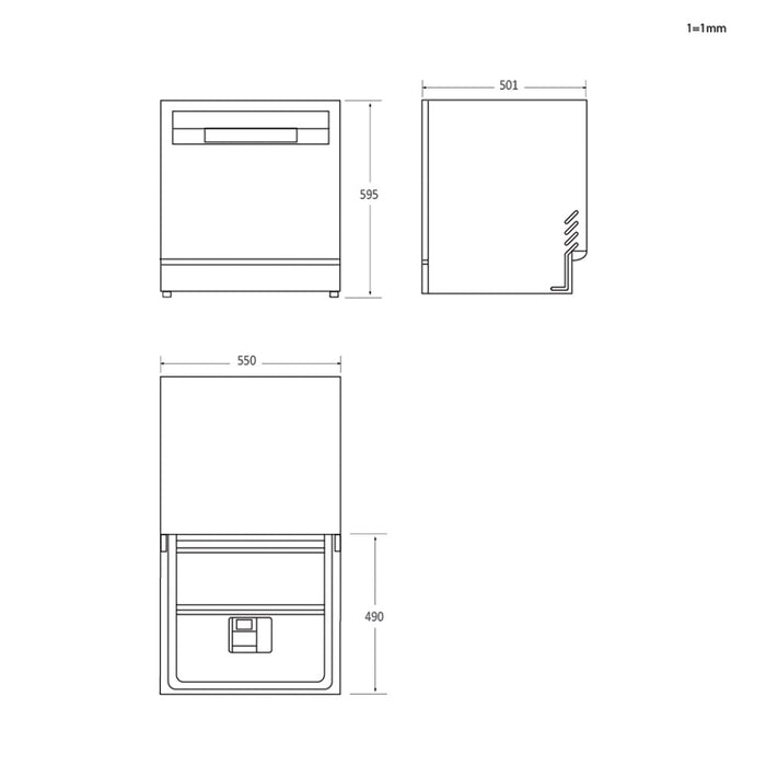 Candy RapidÓ CP 6E51LS Freestanding 6 place settings E
