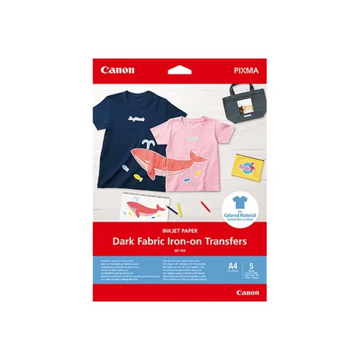 CANON DF-101 A4 EUR DARK FABRIC IRON-ON - Офис и Фото хартии<<<Консумативи - Хартия<<<Печат Сканиране и