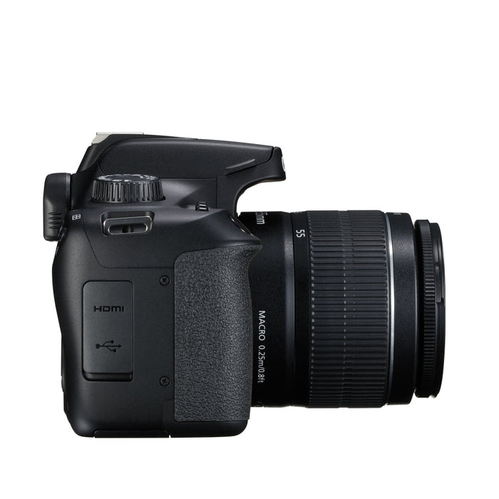 Canon EOS 4000D black + EF-s 18-55 mm DC III + EF 75-300 mm f/4.0-5.6 III - Огледално-рефлексни Фотоапарати<<<CANON