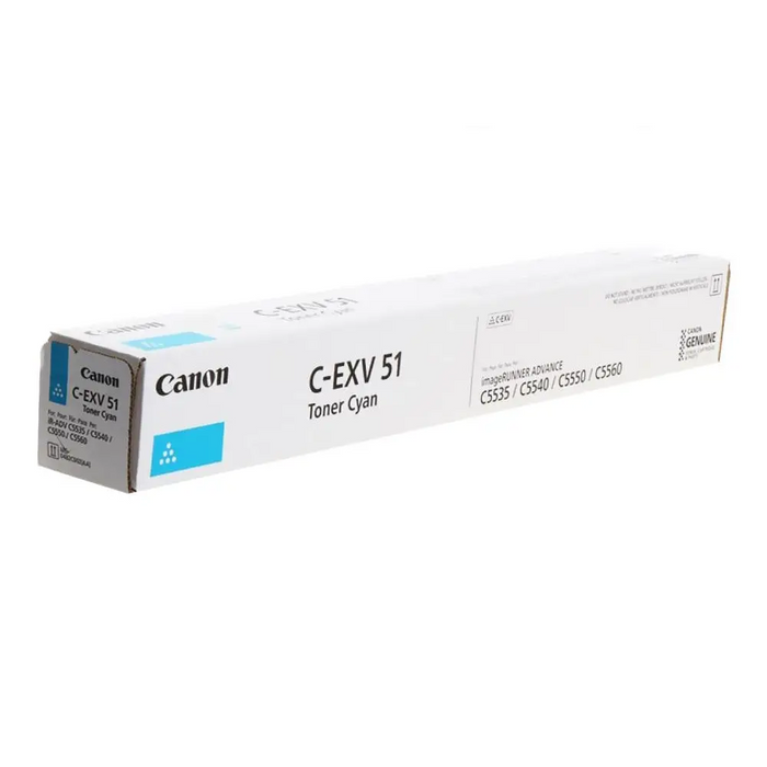 Canon EXV51HC C-EXV51H 0482C002 Toner Cartridge Cyan - Тонери<<<Консумативи - Лазер<<<Печат Сканиране и