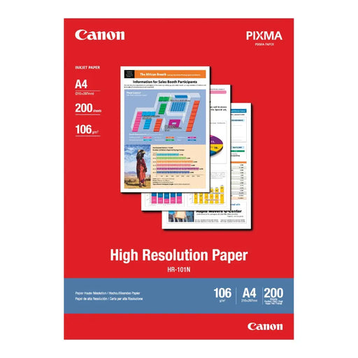 CANON HR-101 high resolution paper inkjet 110g/m2 A4 200 sheets 1-pack - Офис и Фото хартии<<<Консумативи